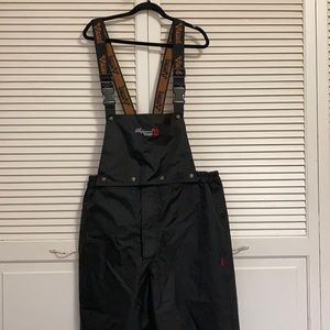 High visibility work black overalls